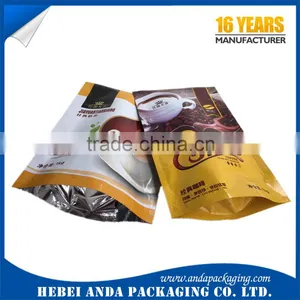 Coffee Plastic Wrap Film Printing/packaging Coffee Bean Stand up Zipper Bag thumbnail-3