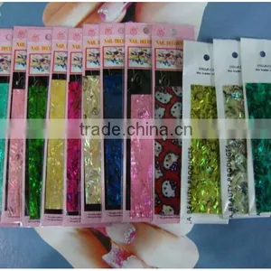 Hot ! Summer Fashion ! New Colors Nail Art Shell Sheet Warp Sticker Decorations For UV Gel Acrylic Nail Decals,1PC/card thumbnail-1