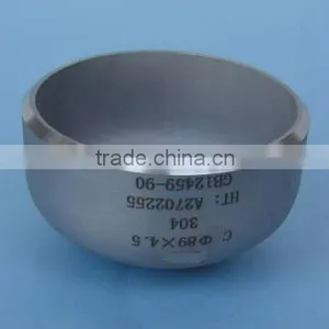 Made in China Seamless Stainless Steel Pipe Fitting Cap thumbnail-1