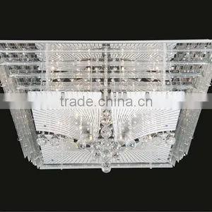 New Modern Crystal and Glass Led Low Valtage Ceiling Lamp for Hotel MX5214L thumbnail-1