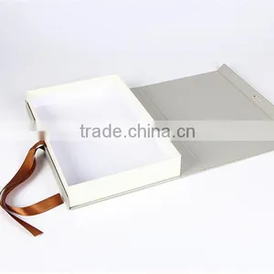 Custom Luxury Magnet Flap Cardboard Gift Packaging Box With Ribbon thumbnail-4