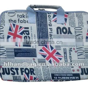 Newspaper England Flad Laptop Bag Popular Durable Waterproof&shockproof Computer Bag for Tablet PC 2012 thumbnail-1