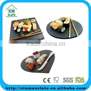 Cookware Heart Shaped Natural Black Slate Serving Plate in Modern Shape Quality Choice thumbnail-1