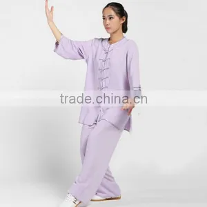 2016 Latest Cotton & Silk Tai Chi Uniforms Womens Girls Wushu Suit Daily Exercise Clothes thumbnail-4