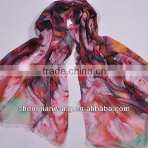 2013 Digital Print Wool Scarf, New Scarf 2013 thumbnail-2