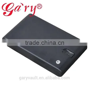 Wholesale- MS120 Micro Vault Portable Fingerprint Biometric Mini Car Gun Pistol Security Storage Portable Steel Safe Box / Vault thumbnail-1