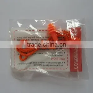 2016 Orange TPR 4-layer TPR Ear Plugs CE Approved Safety Silicone/TPR Ear Plugs With String for Sale thumbnail-3