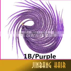 New Style 3D Cubic Havana Mambo Twist Crochet Braid Hair Extensions Synthetic Braiding Hair Crochet Box Braids thumbnail-1