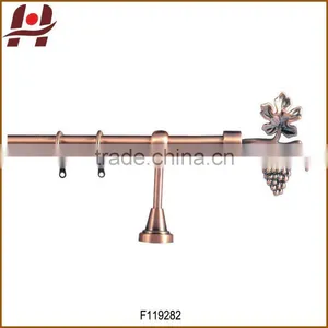 F119282-metal Iron Aluminium Stainless Steel Brass Plated Plain Twisted Extensible Telescopic Window Curtain Poles Rods Pipes thumbnail-1