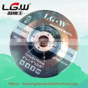 430 Hot Sale 100*6*16 2.5NET Depressed Center Grinding Wheel FOR South East MARKET thumbnail-3