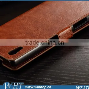 New Products Crazy Horse Skin Leather Wallet Case for Sony Xperia Z5 thumbnail-5