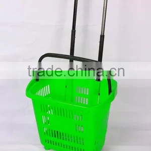 Shopping Weaving Plastic Basket thumbnail-1
