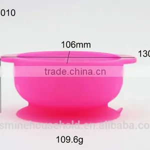 Popular High Quality BPA Free Mini Silicone Suction Bowls for Kids and Babies thumbnail-1