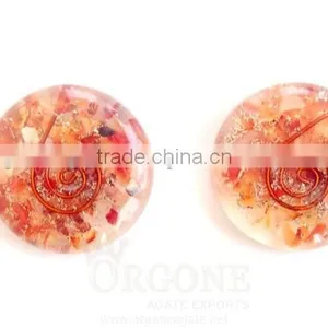 Carnelian Orgone Energy Disc | Orgonite Supplier thumbnail-1