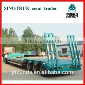 2015 Made in China Tri-axle Low Bed Semi Trailer Truck thumbnail-2