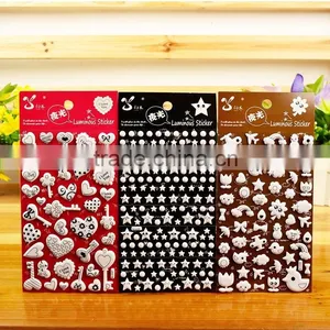 New Design Custom Cute Shape Puffy Sticker With Light at Night for Home Decoration/furniture thumbnail-1