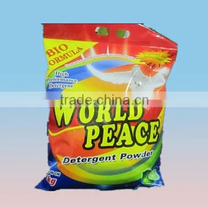 High Performance Detergent Powder Packaging Back Center Sealing Bags With Hanger Hole thumbnail-1