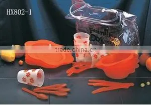 24 Pcs Flower Picnic Set With Print thumbnail-1