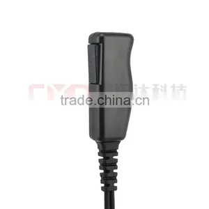 Portable Radio Communications 2 Wired Ear Bud Earphone With Lapel PTT Button thumbnail-5