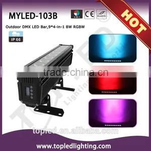 IR Remote Available 9pcs 4-in-1 RGBW Leds Water Proof Bar DMX Stage Light thumbnail-1
