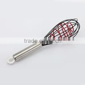 Silicone Functional Egg Mixer Whisk With Stainless Steel Handle thumbnail-1