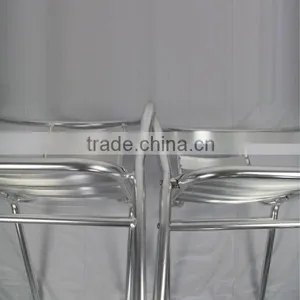 Low Price Good Quality Ourdoor Garden Dining Aluminum Stacking Chair YC001 thumbnail-3