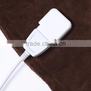 Soft Microfleece Electric Heated Overblanket Chocolate thumbnail-3