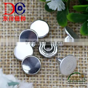 8MM Shiny Silver Hang Plating Brass Garment Rivet thumbnail-5