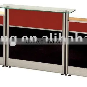 Glass and Wooden Reception Table T8 thumbnail-1