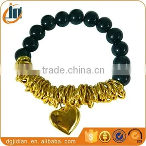 Adjustable Glass Bead Jump Ring Bracelet thumbnail-3