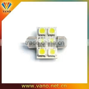 Festoon Led 6SMD 5050 28/31/36/39/41/43mm SV8.5 Car Led Festoon Lighting thumbnail-1