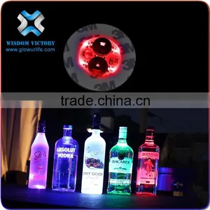 Hot Sale Led Mini Promotional Drink Sticker Coasters,led Bottle Sticker thumbnail-4