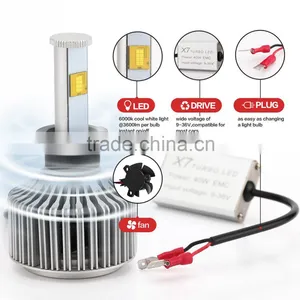Hot Sell High Quality Factory Supply Led Head Lamp Car Truck Headlight x7 h1 3 7 11 thumbnail-4