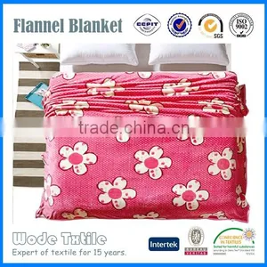 China Blanket Printed Flannel Fleece Blanket Used in Hotel thumbnail-1