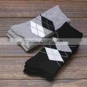 New Style Hot Sale Man Argyle Classical Business Dress Socks thumbnail-1