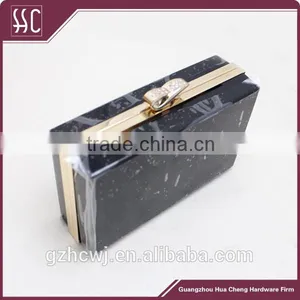 Acrylic Clutch Box Metal Purse Frame for Bags thumbnail-1