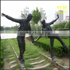 Landscape Bronze Sculpture Park City Decoration Custom Fun Sculpture thumbnail-4