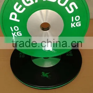 Crossfit 10kg Green Competition Bumper Plates thumbnail-1
