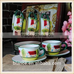 Ceramic Hand Painted Coffee Mug in Painting Design thumbnail-1