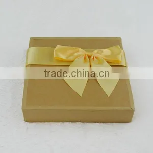 Pre Tied Polyester Satin Ribbon Bow With Wire Twist thumbnail-1
