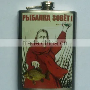 8oz Water-tranfer Printing Series Fancy Flask thumbnail-1