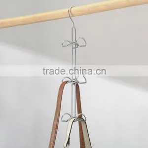 6 Hooks Bronze/Chrome Handbag Holder Hanging Closet Organizer for Closet Accessories thumbnail-4