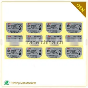 China Supplier Custom Self Adhesive Waterproof Battery Labels Stickers thumbnail-4