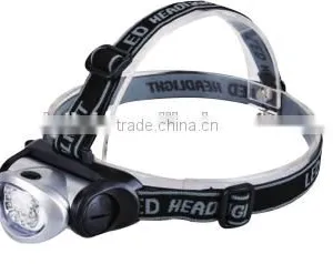 8 LED Plastic Flashlight Plastic Head Light thumbnail-1