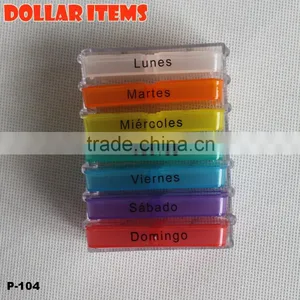 Colorful Seven Days Pill Stoage Box thumbnail-2