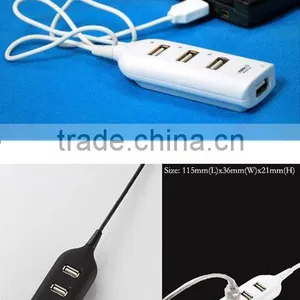 New Wholesale High Speed Mini 4 Port USB 2.0 Hub USB Port For Laptop PC Computer Laptop Peripherals Accessories thumbnail-6