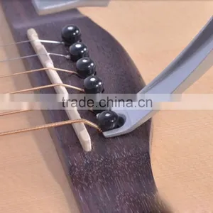 Guitar Capo Zinc Alloy Pull Pins for Acoustic Electric Guitars Unique Versatile Silver thumbnail-5