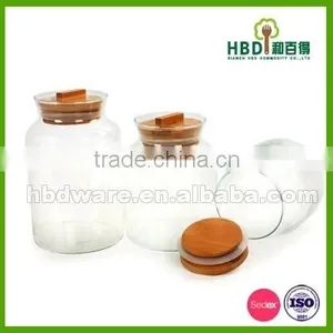 Glass Storage Containers Set With Bamboo Lid thumbnail-2
