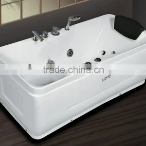 Freestanding Cheap Acrylic Rectangle Whirlpool Massage Bathtub thumbnail-6