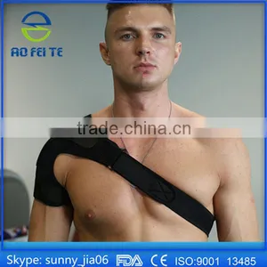 Light Weight Adjustable Gym Sports Single Shoulder Brace Support Strap thumbnail-1